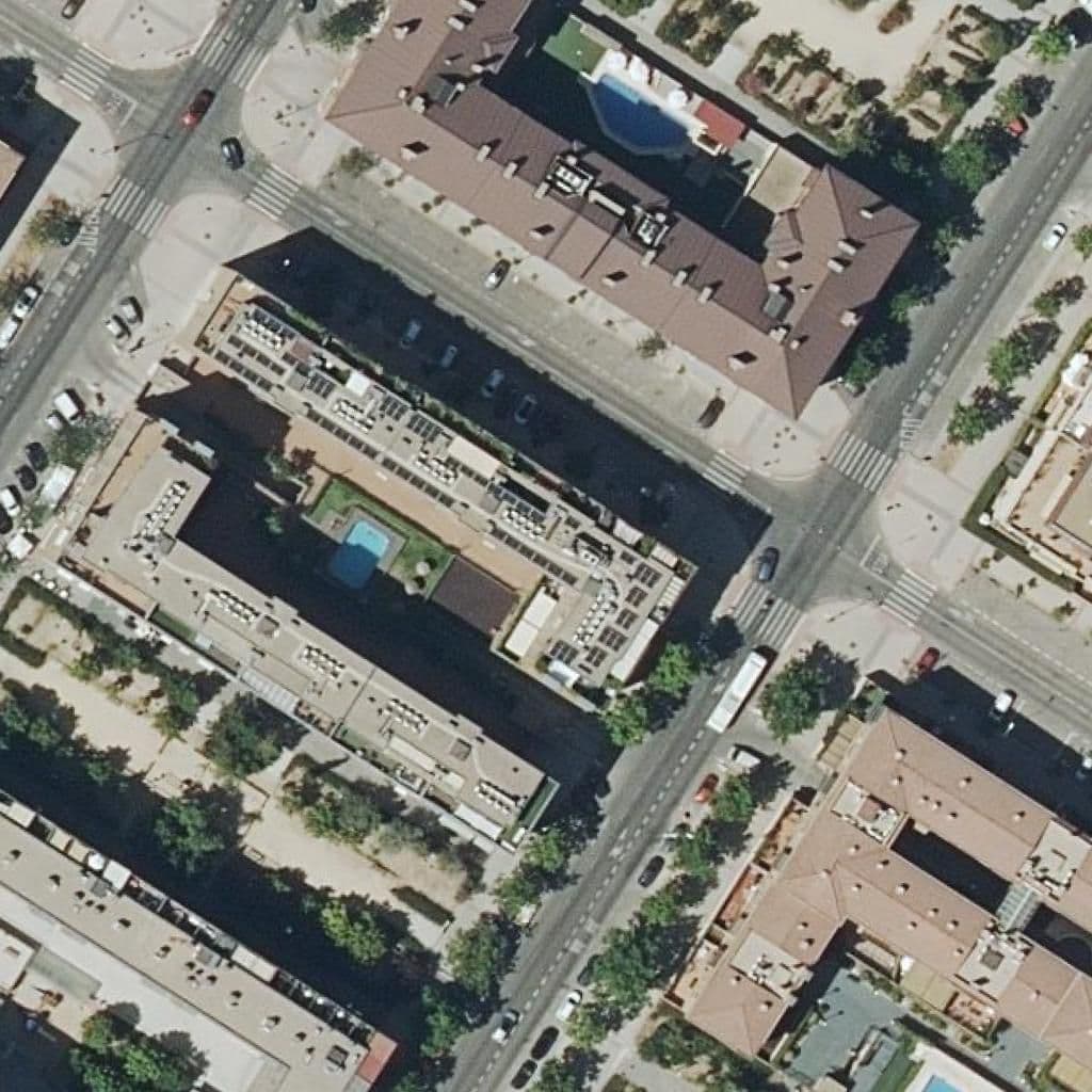 Aerial view of the grounds of Pequeños Amigos