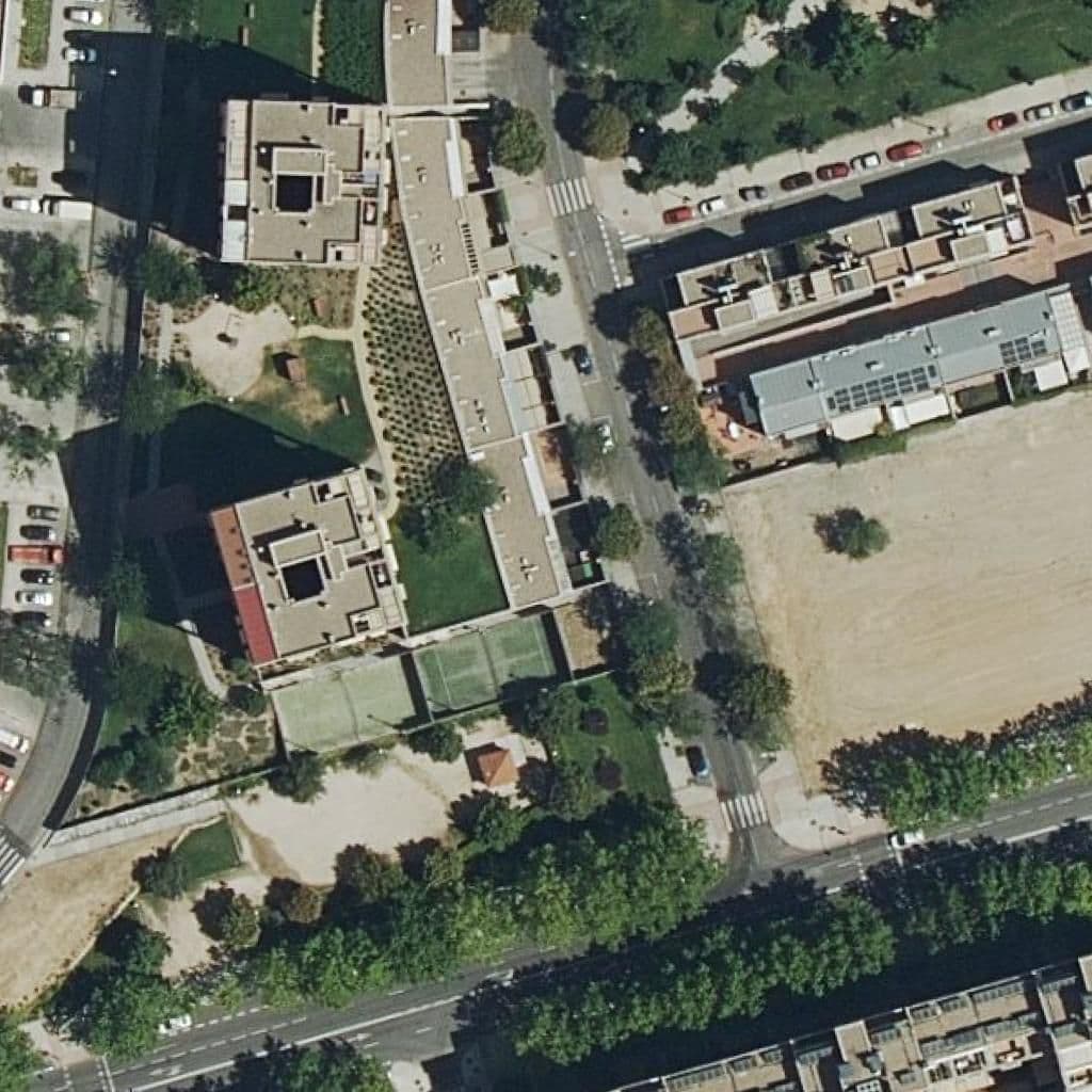 Aerial view of the grounds of Don Meliton Ii