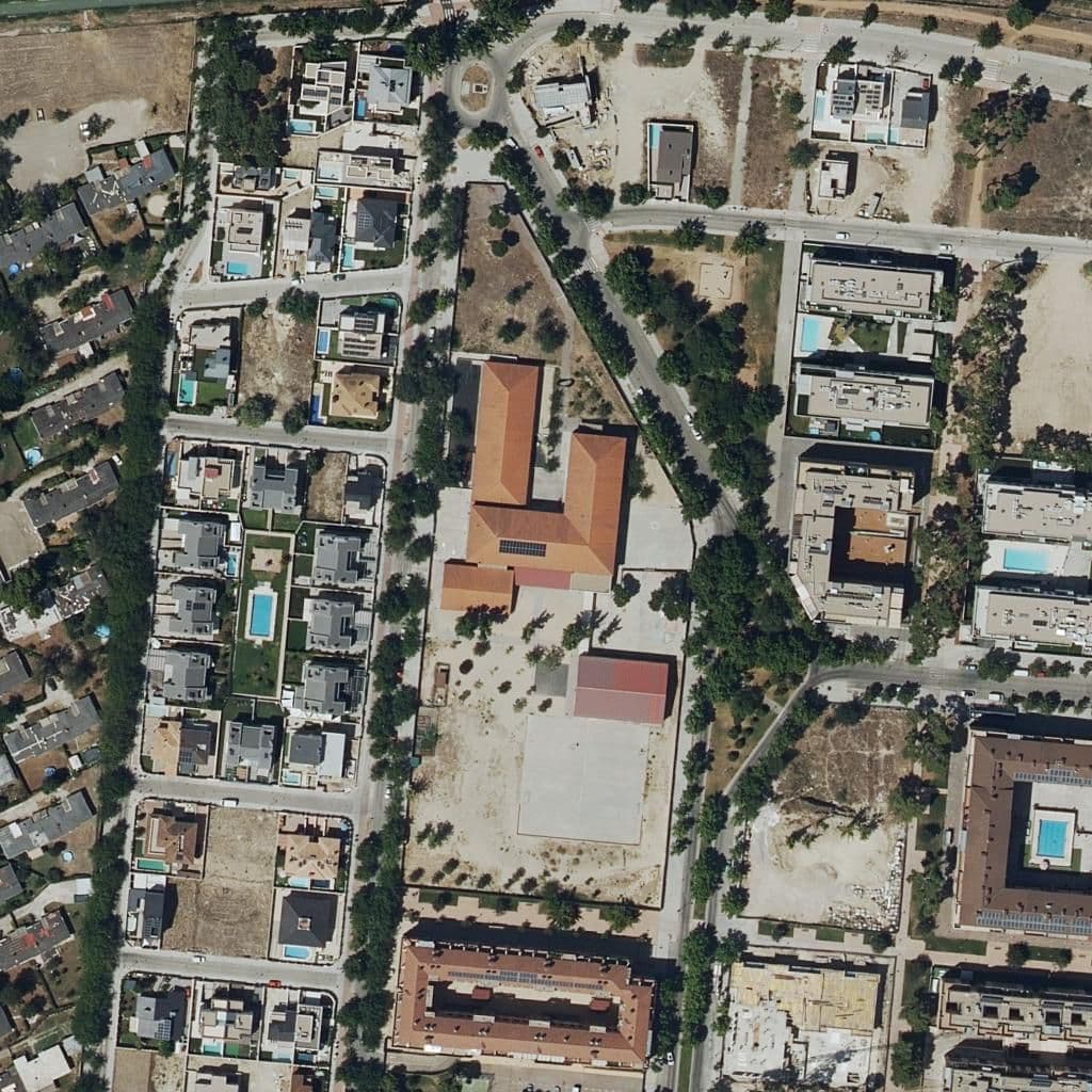 Aerial view of the grounds of Carlos Iii