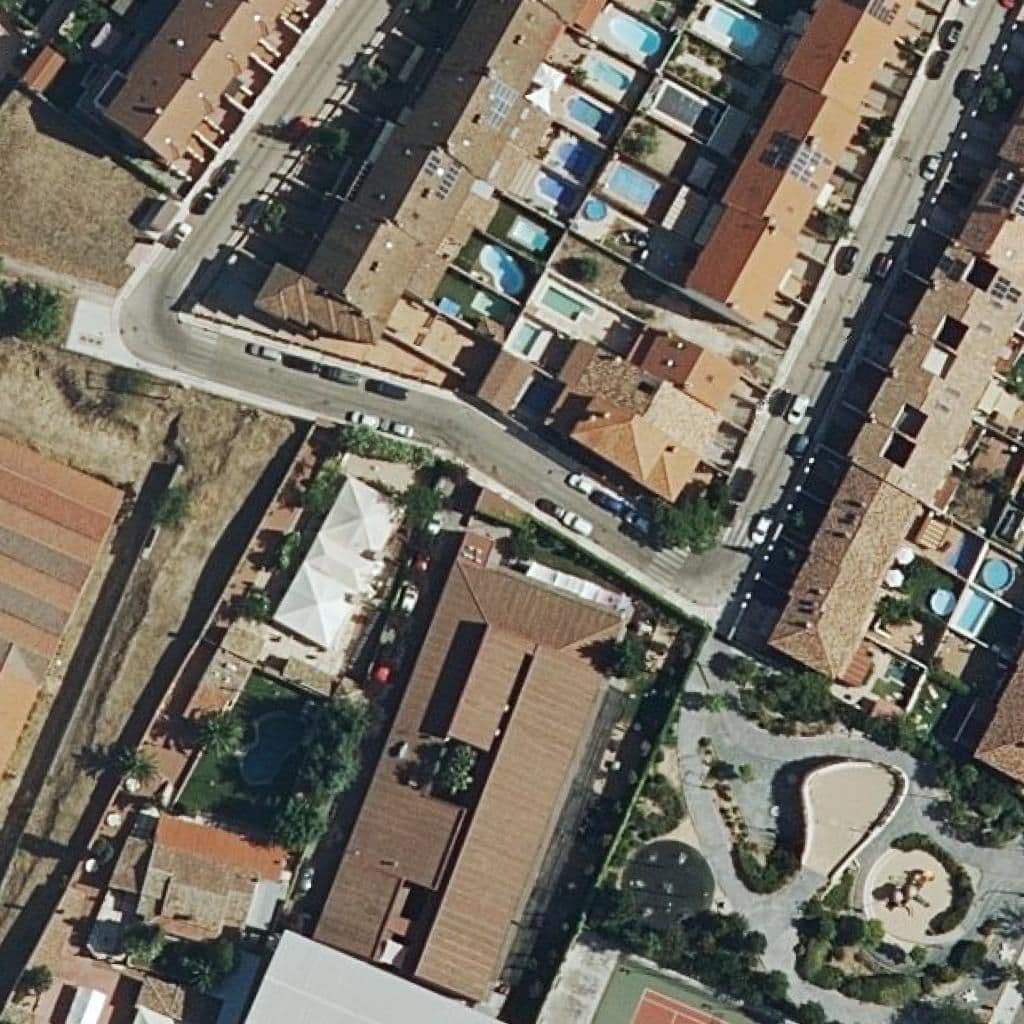 Aerial view of the grounds of Trebole