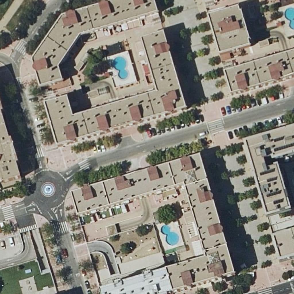 Aerial view of the grounds of El Parque Magico