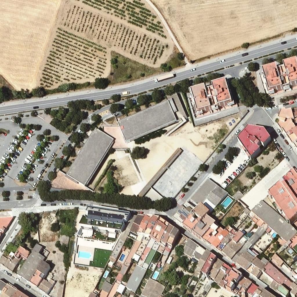 Aerial view of the grounds of Eoi De L'alt Penedès