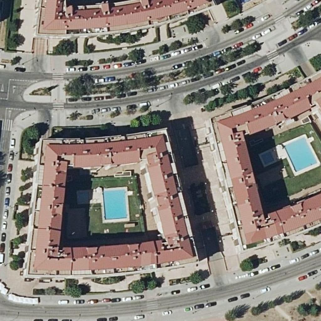 Aerial view of the grounds of Sanchinarro
