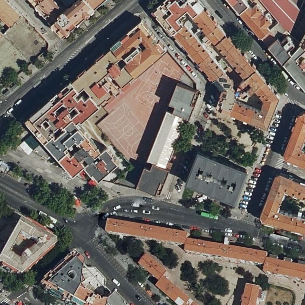 Aerial view of the grounds of My Little Peas