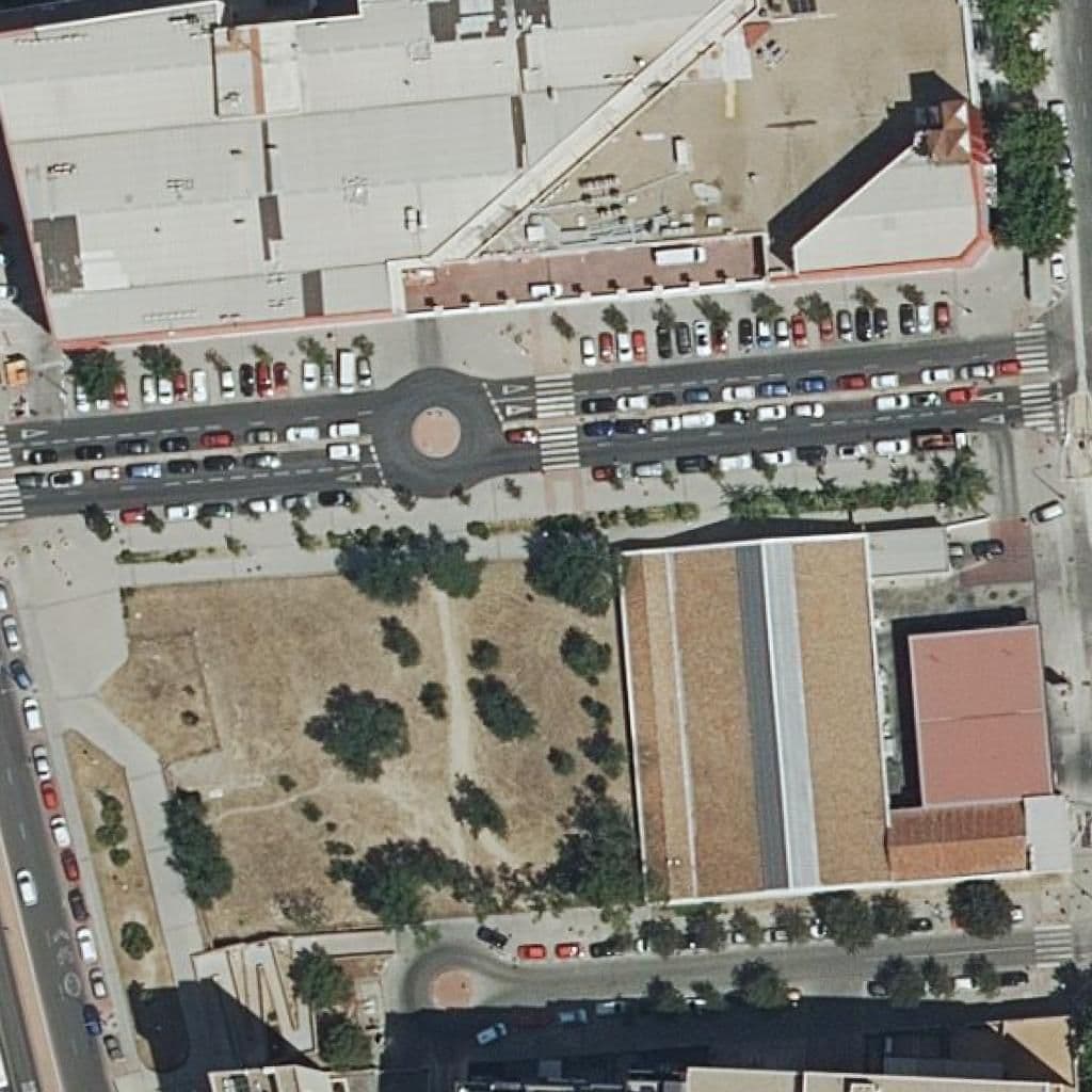 Aerial view of the grounds of El Bosque Encantado