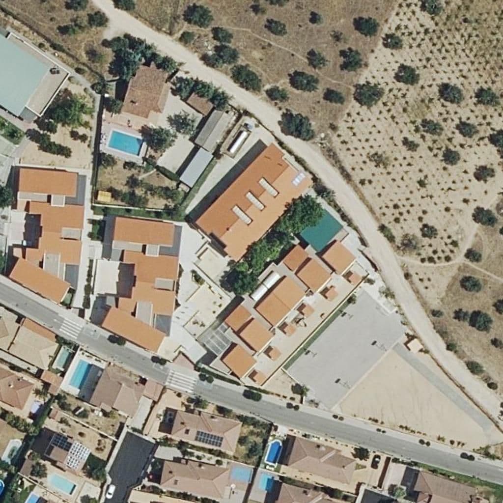 Aerial view of the grounds of San Martin De Tours