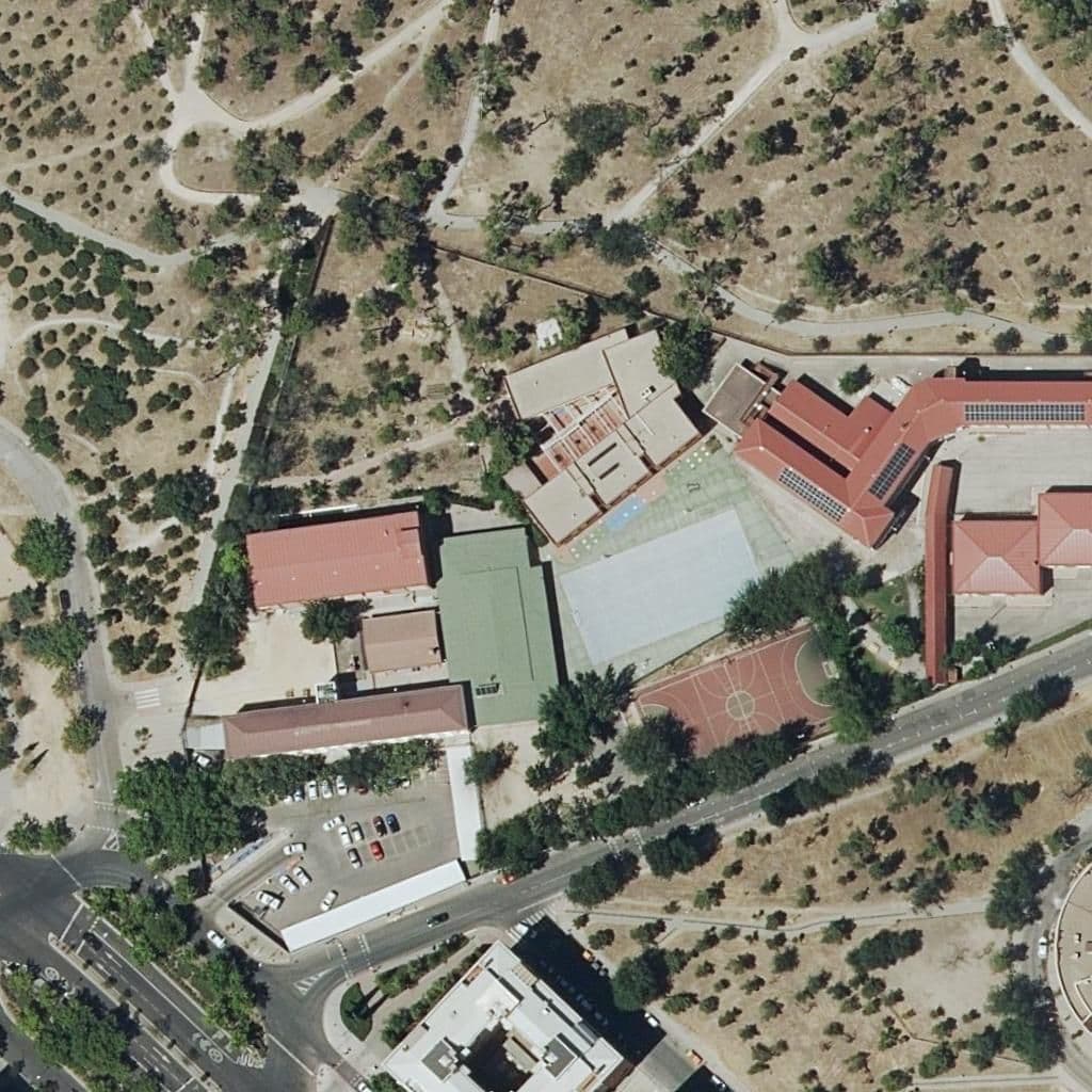 Aerial view of the grounds of La Brisa