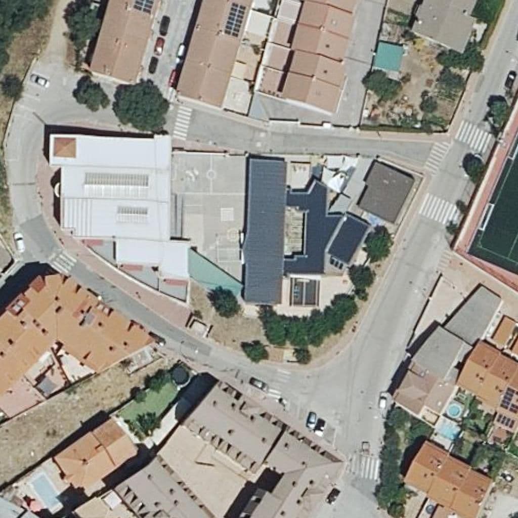 Aerial view of the grounds of Los Sueños