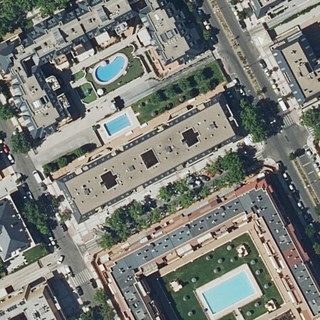 Aerial view of the grounds of Meninos