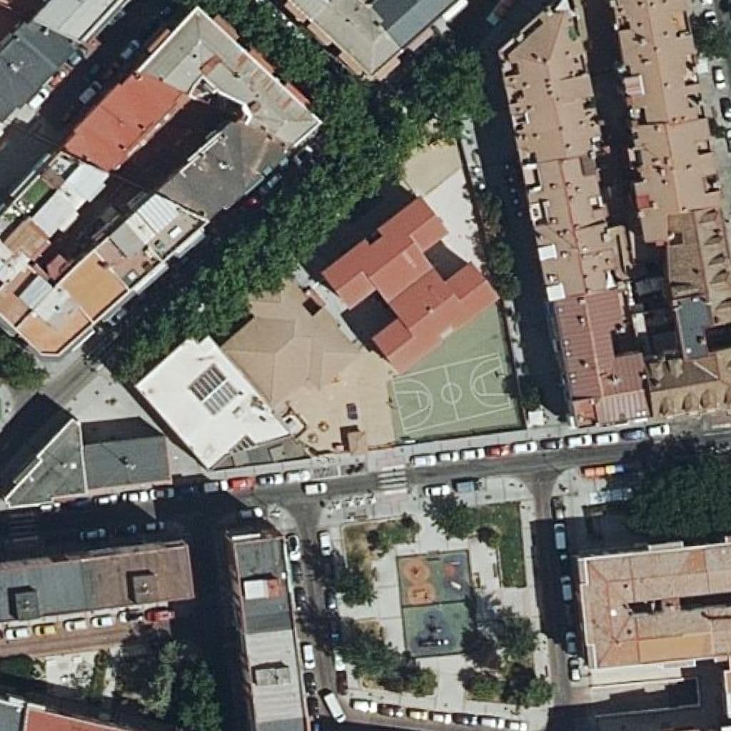 Aerial view of the grounds of Pompitas