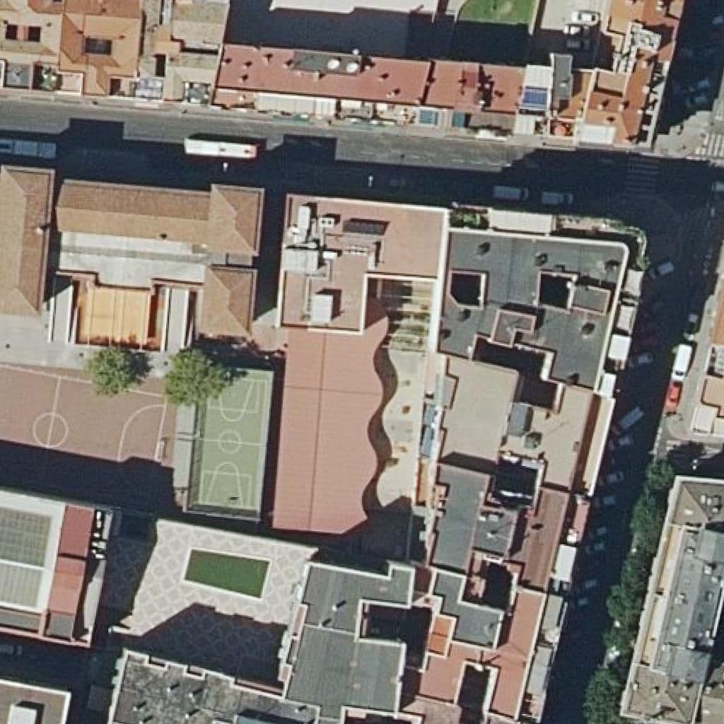 Aerial view of the grounds of Campanilla