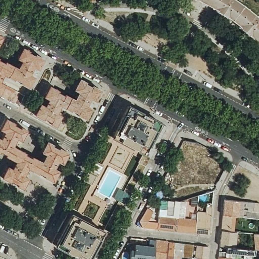 Aerial view of the grounds of Nenufar