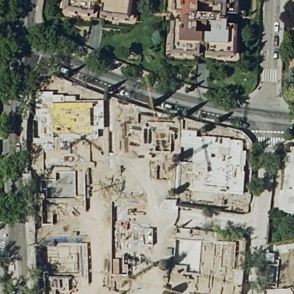 Aerial view of the grounds of Alaria