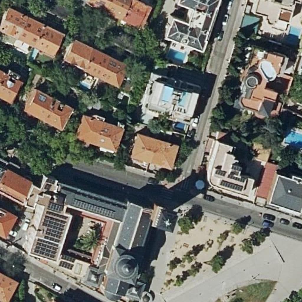 Aerial view of the grounds of Abc Schule (Aleman)
