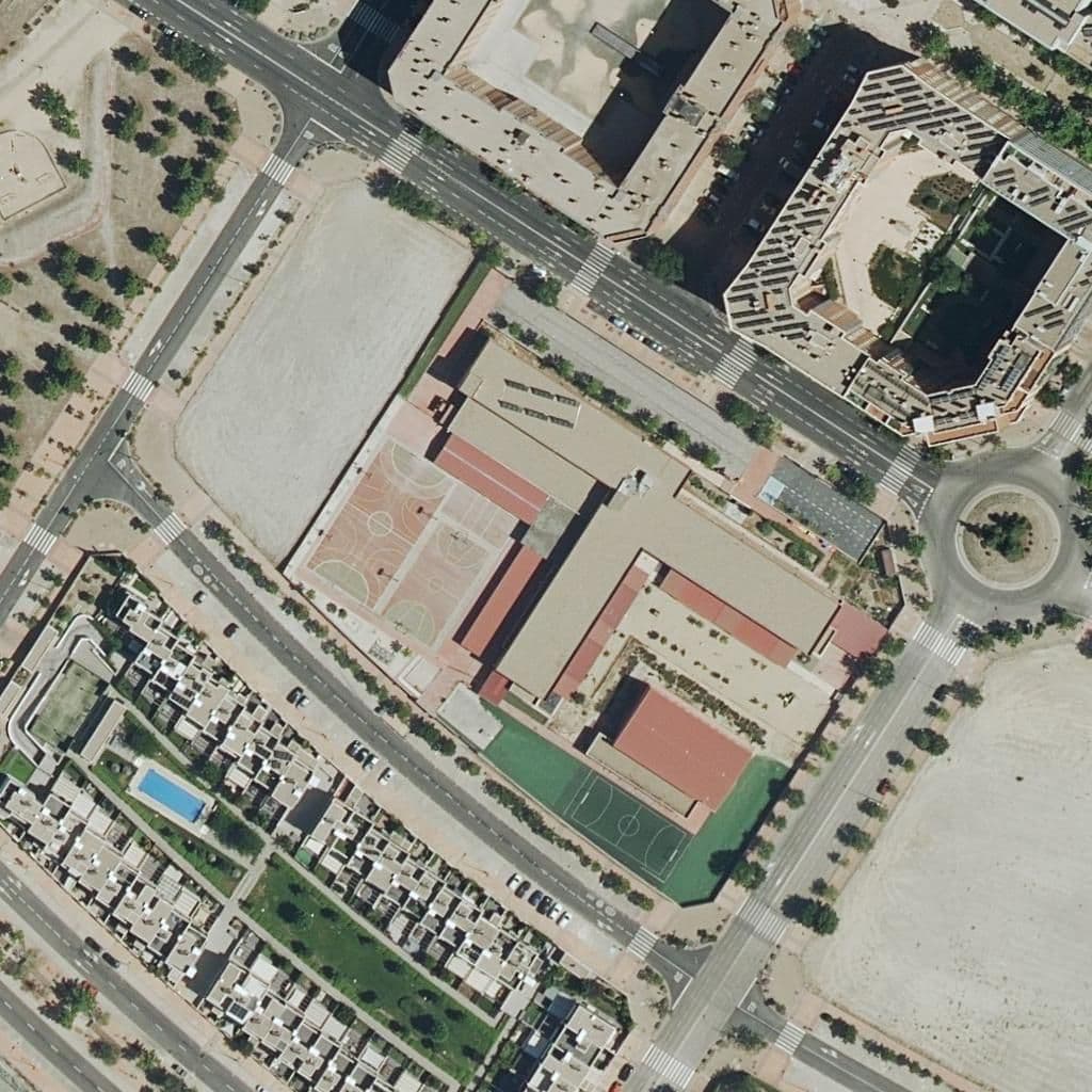 Вид згори на територію школи «Loyola De Palacio»