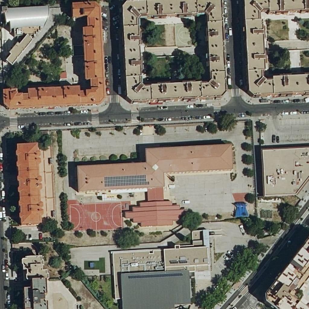 Aerial view of the grounds of Colors