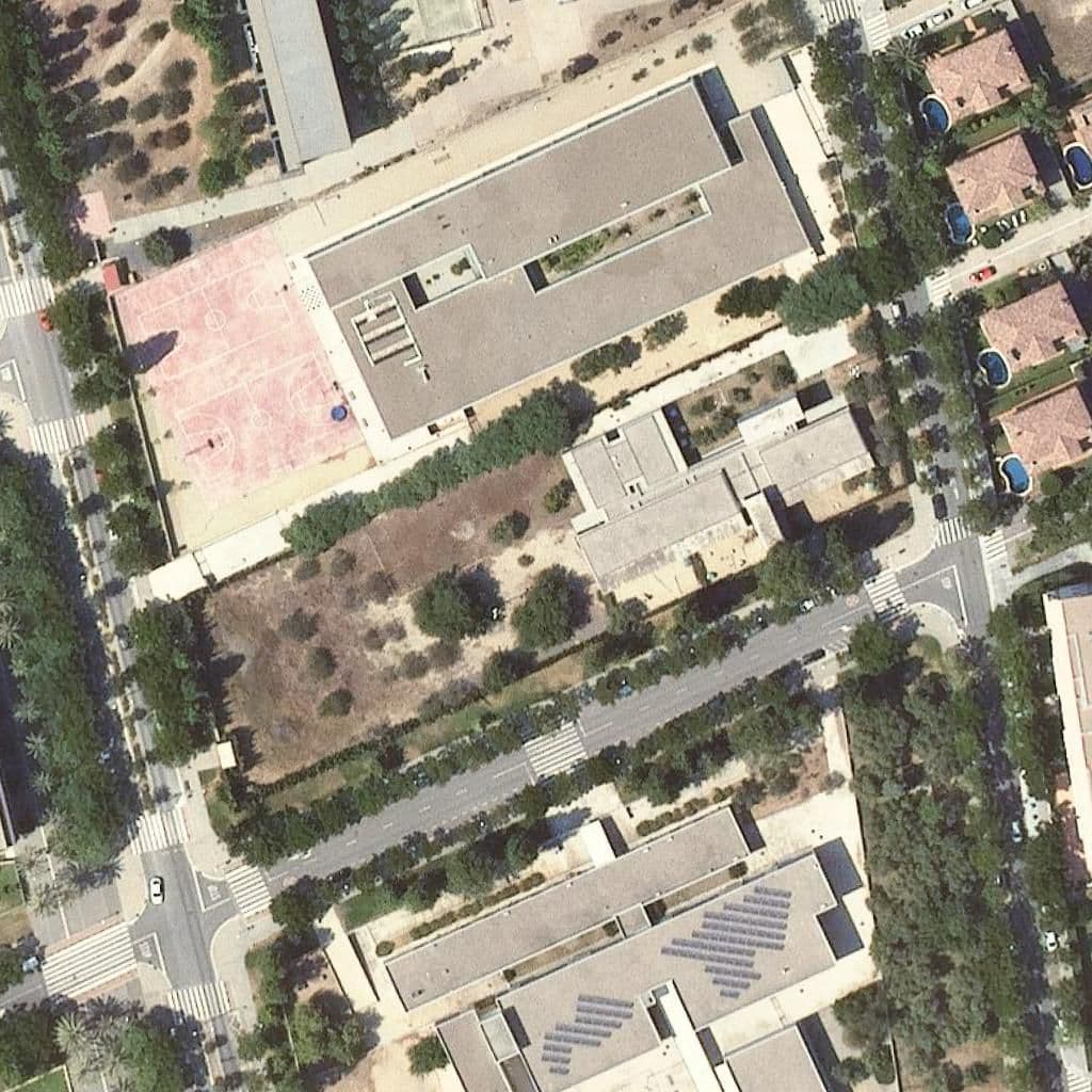 Aerial view of the grounds of Llar D'infants Cavallet De Mar