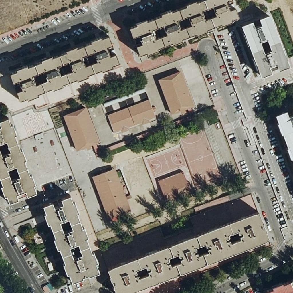 Aerial view of the grounds of Escuela De Hosteleria Y Turismo Simone Ortega