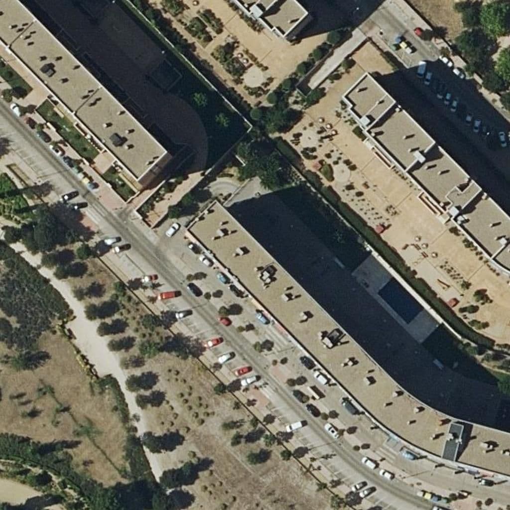 Aerial view of the grounds of Parlanchines