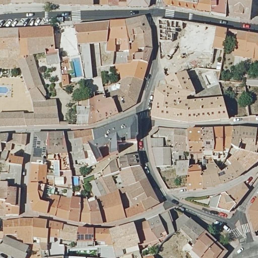 Aerial view of the grounds of Los Benjamines
