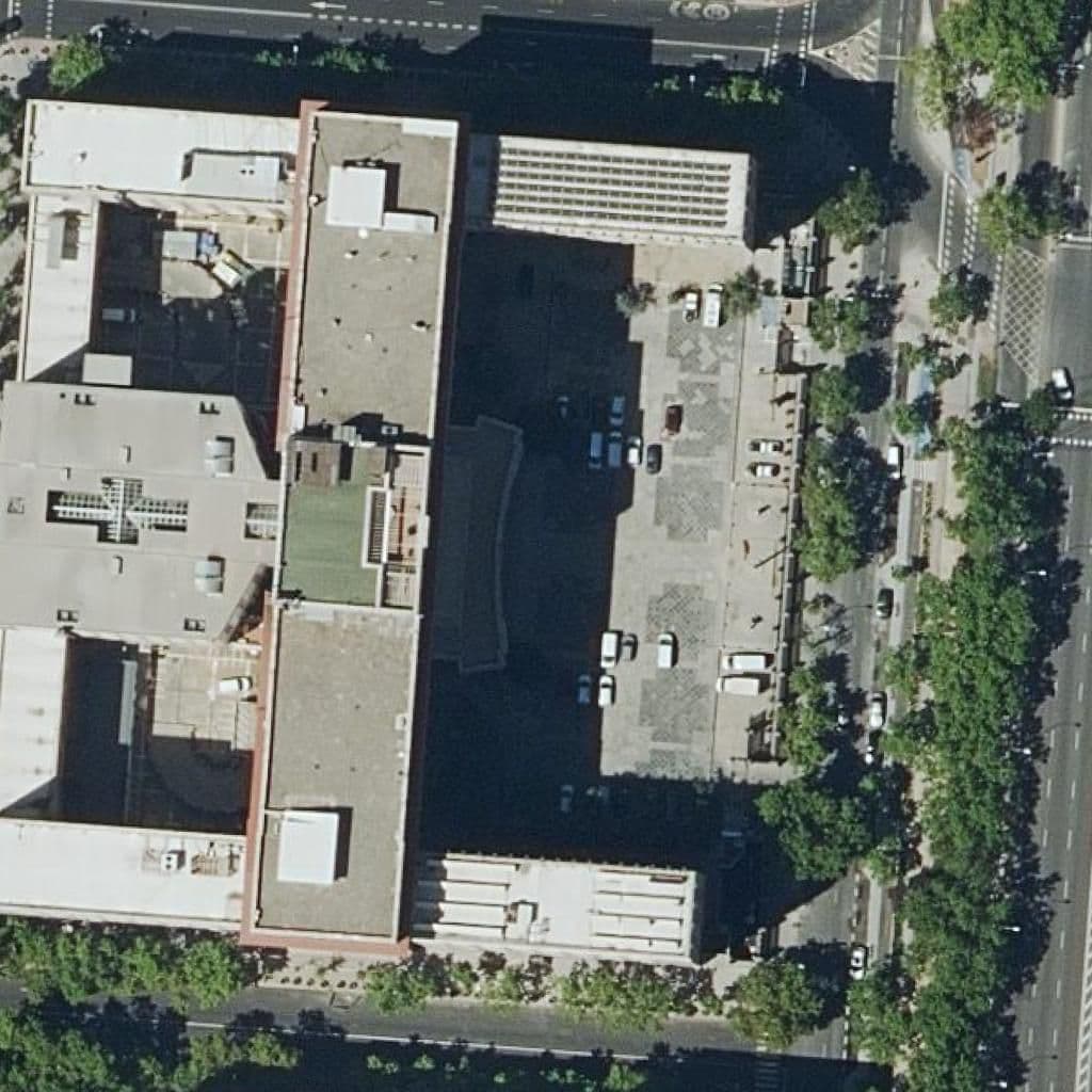 Aerial view of the grounds of Centro De Educacion Infantil Del Ministerio De Defensa
