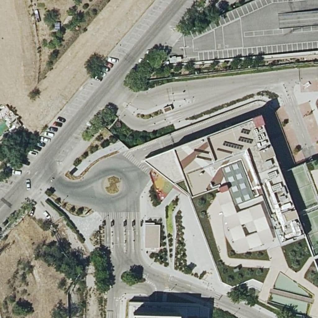 Aerial view of the grounds of Eduqa Las Tablas