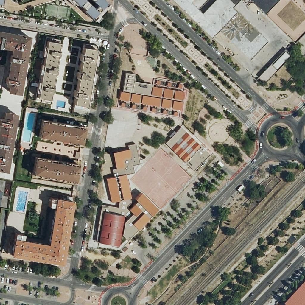 Aerial view of the grounds of Chaves Nogales