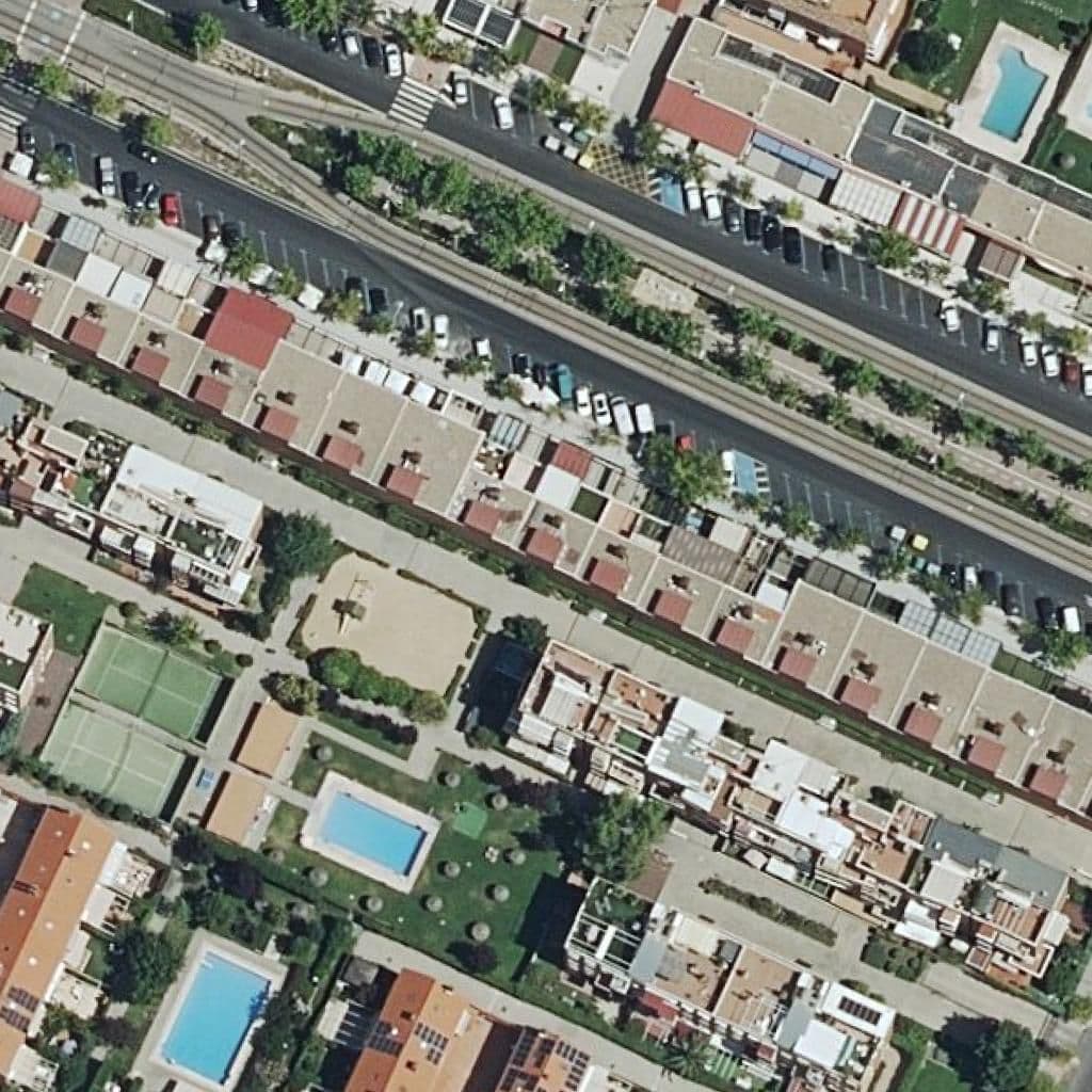 Aerial view of the grounds of Albeniz V
