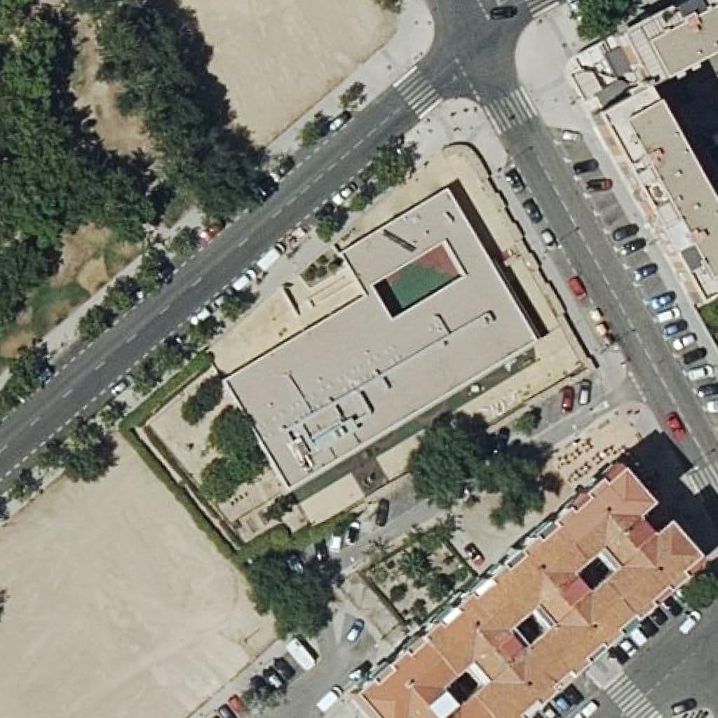 Aerial view of the grounds of Las Azaleas