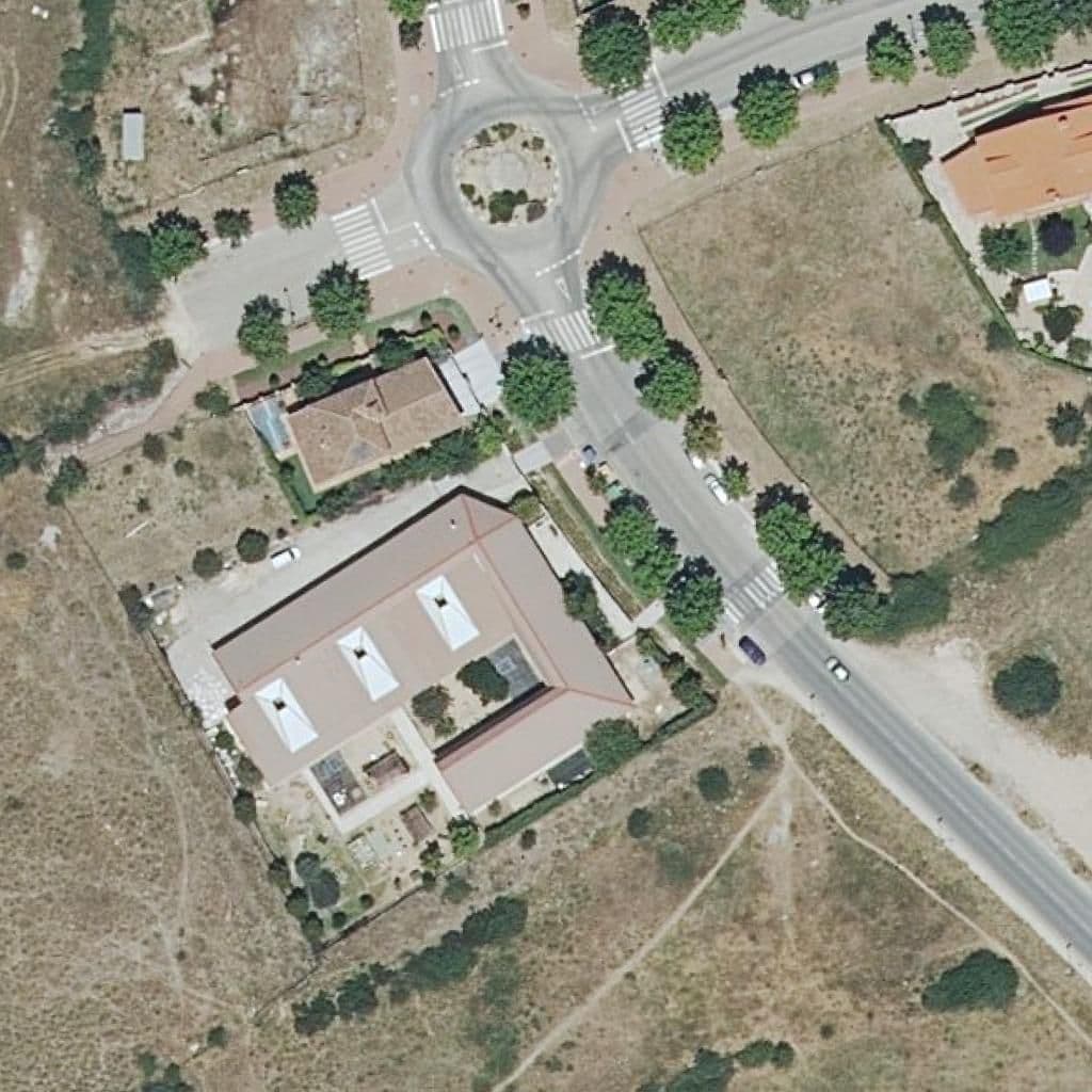 Aerial view of the grounds of Los Tilos
