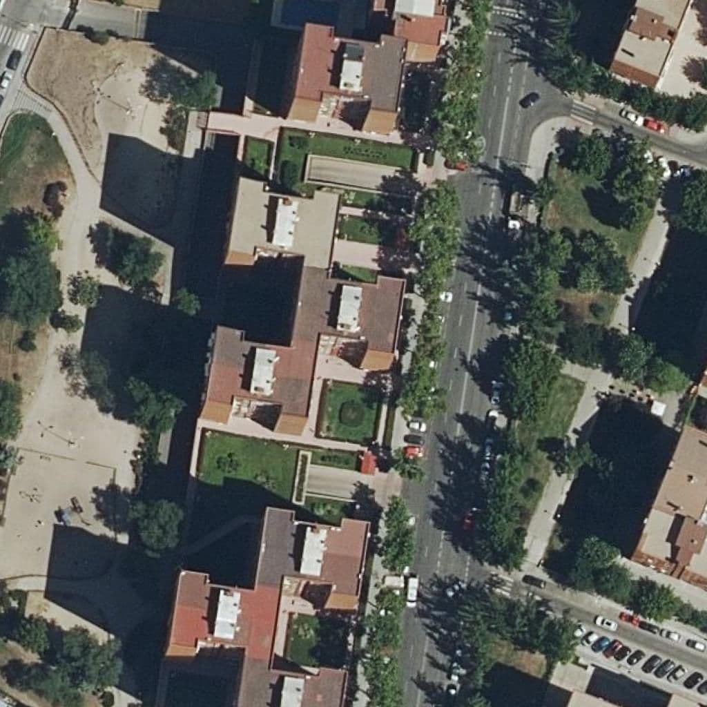 Aerial view of the grounds of Juncos