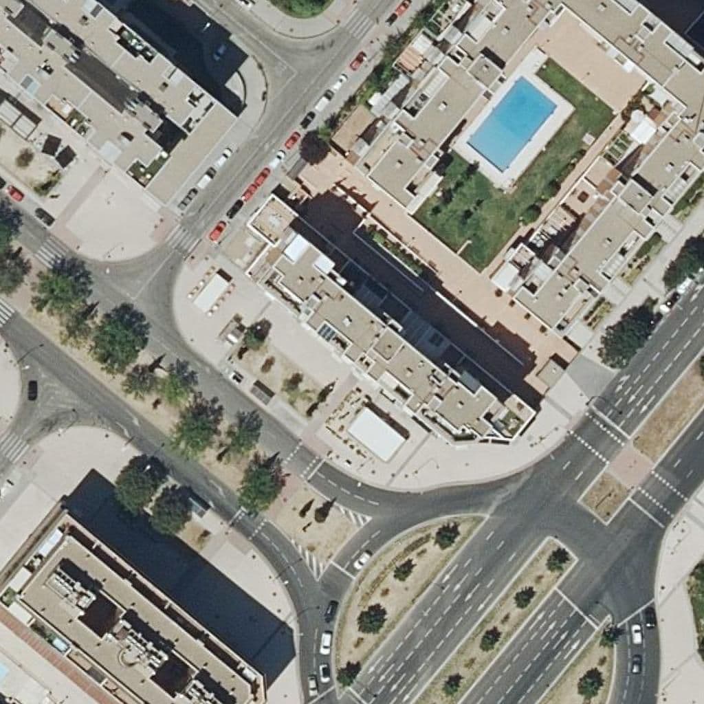 Aerial view of the grounds of Sanchinarro Ii