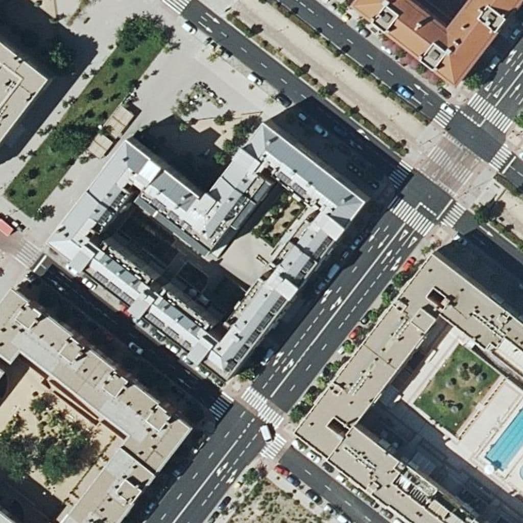 Aerial view of the grounds of Colores