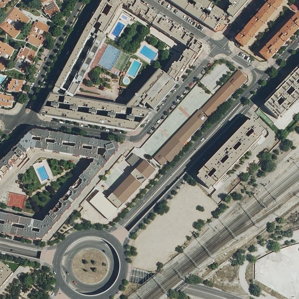 Aerial view of the grounds of Carmen Laforet
