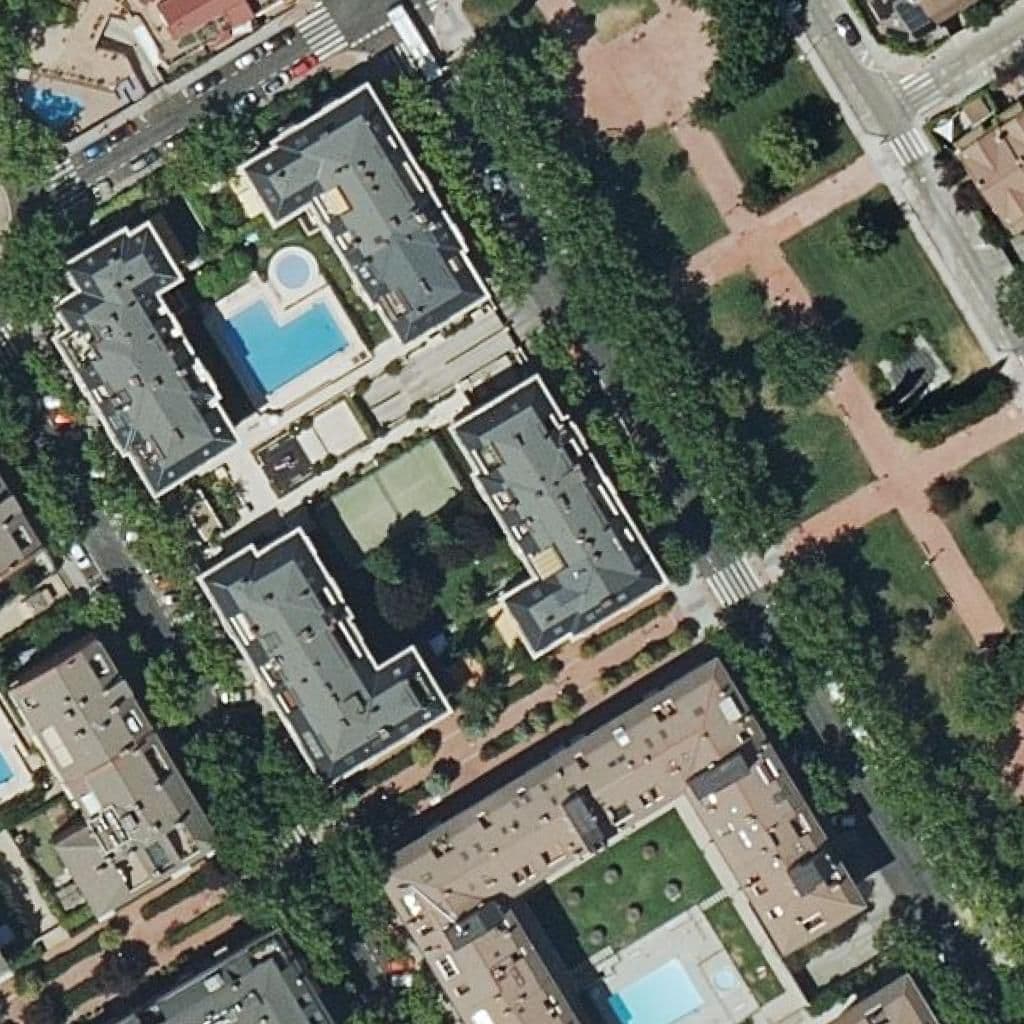 Aerial view of the grounds of La Chulapona