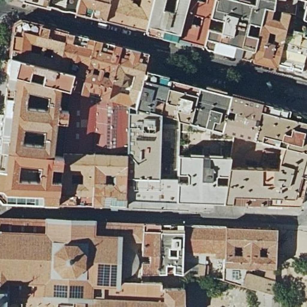 Aerial view of the grounds of Los Gavilanes