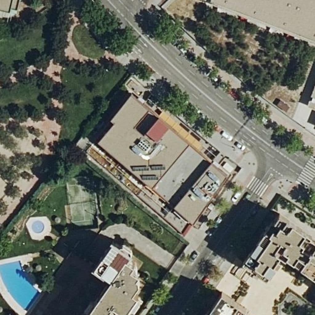Aerial view of the grounds of La Patria Chica