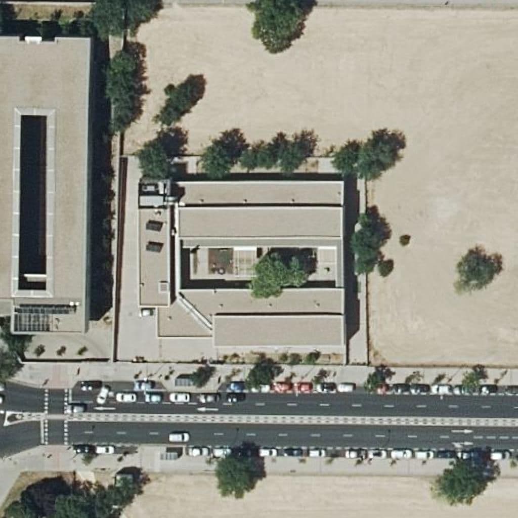 Aerial view of the grounds of La Gran Via