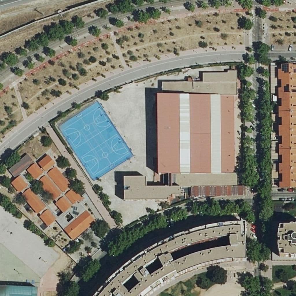 Aerial view of the grounds of La Mimosa