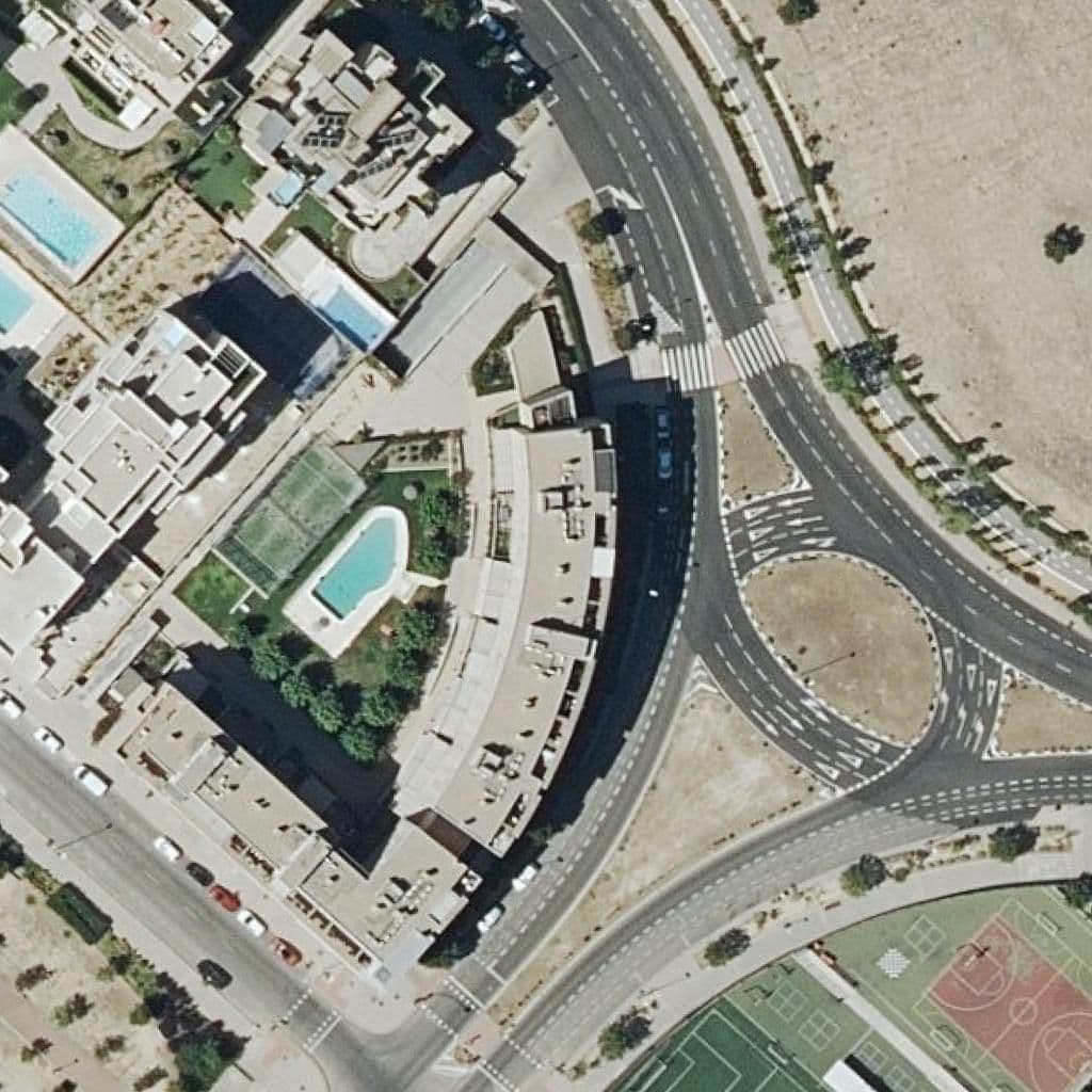 Aerial view of the grounds of Caracola
