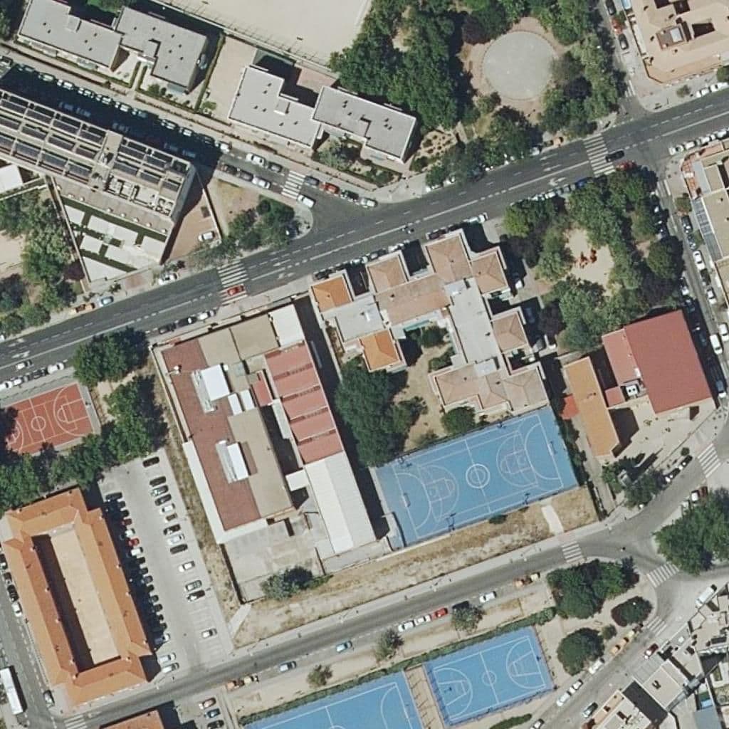 Aerial view of the grounds of El Jardin De Larin