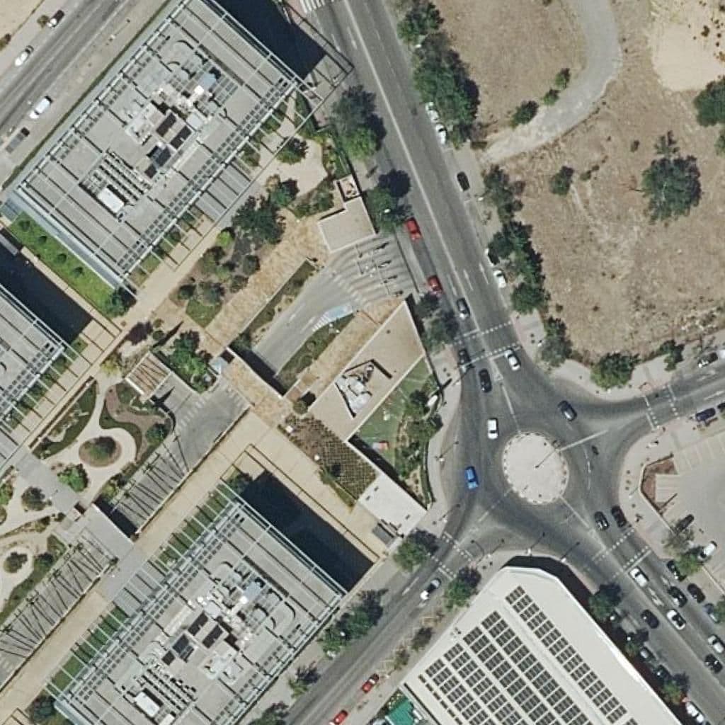 Aerial view of the grounds of La Colmena