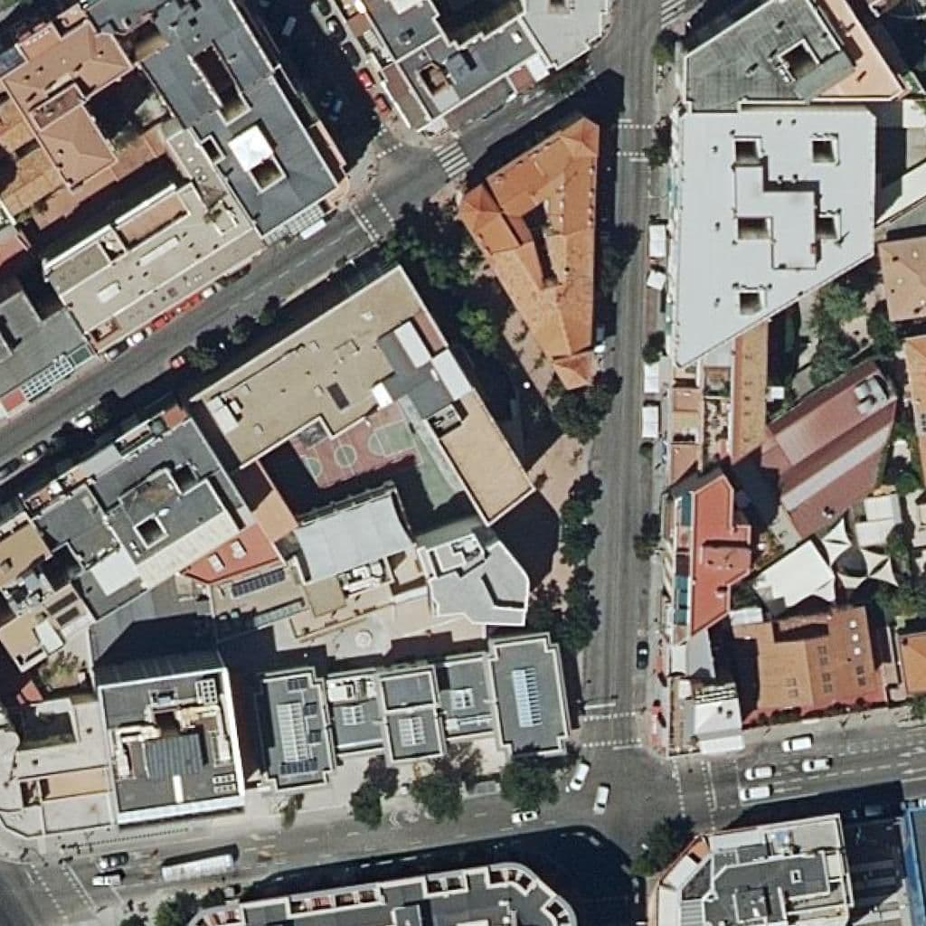 Aerial view of the grounds of Escuela Infantil Brains Madrid