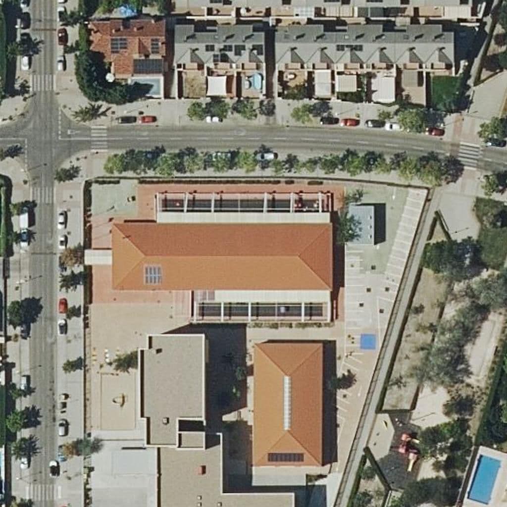 Aerial view of the grounds of Diego Muñoz-Torrero