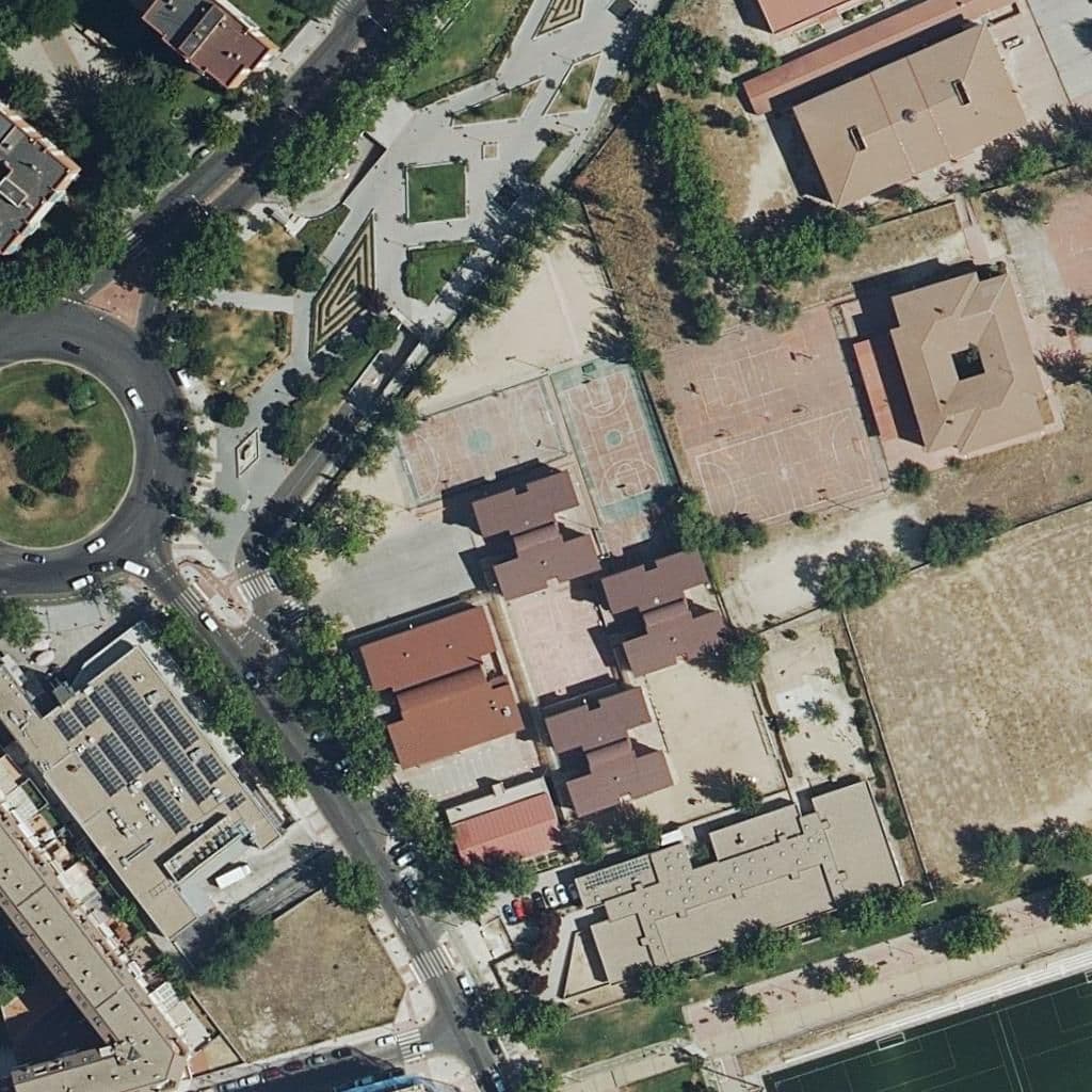 Aerial view of the grounds of Nanas