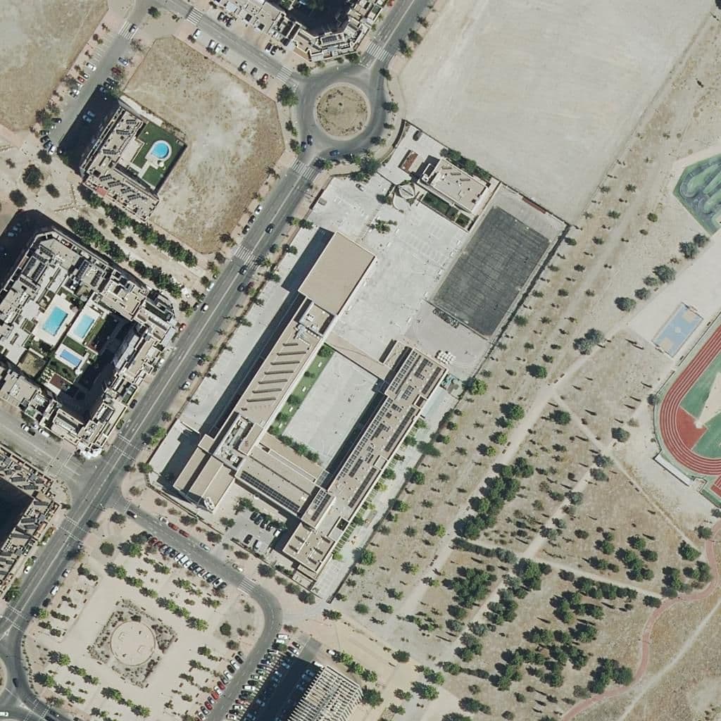 Aerial view of the grounds of Colegio Stella Maris La Gavia