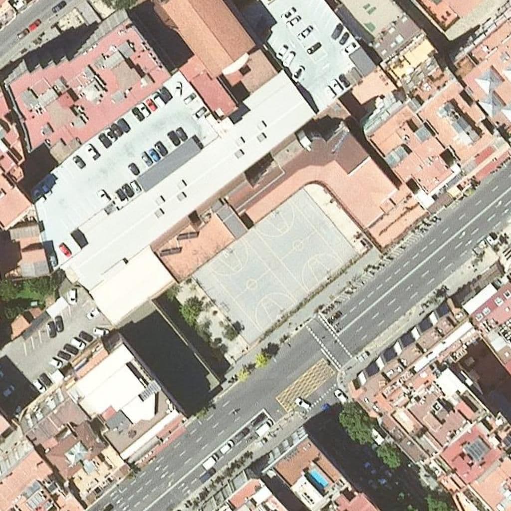 Aerial view of the grounds of Institut Menéndez Y Pelayo