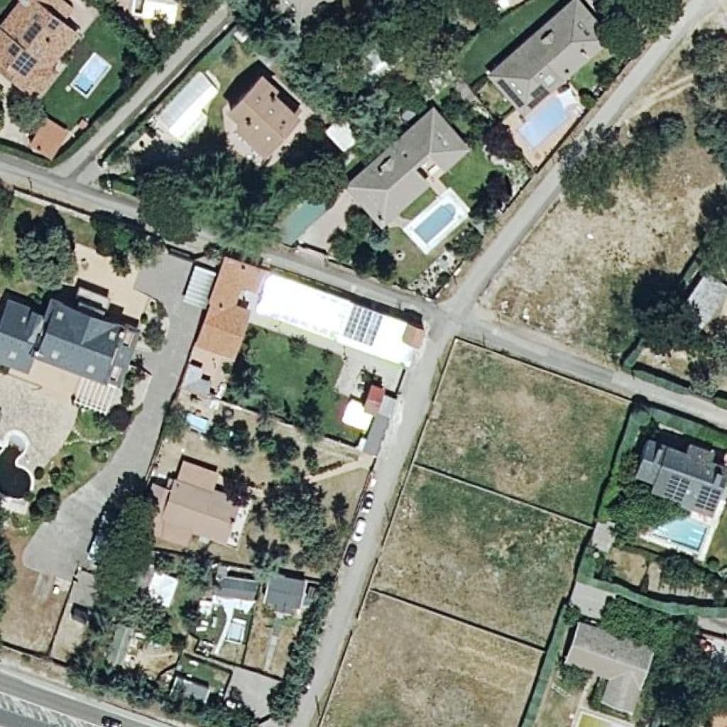 Aerial view of the grounds of Natura