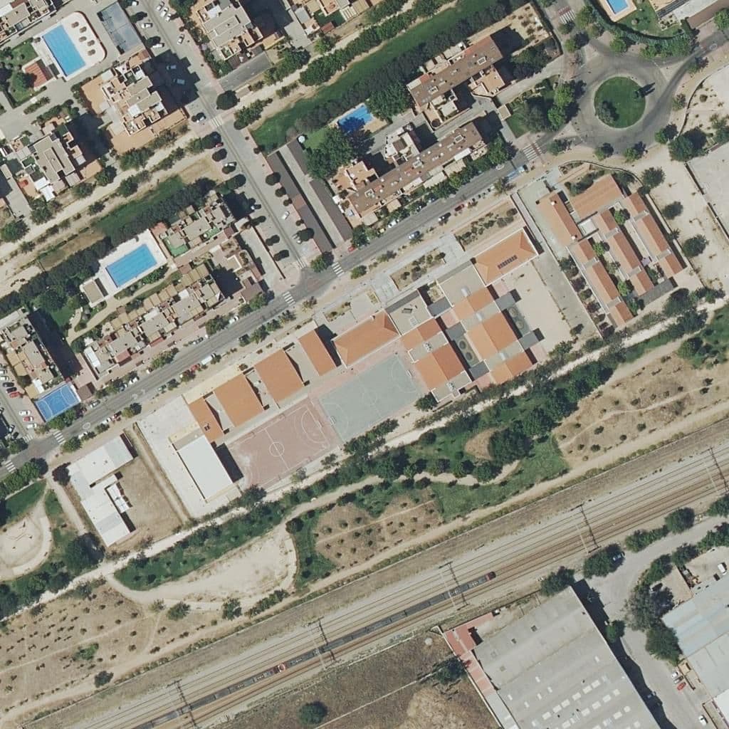 Aerial view of the grounds of Antonio Mingote