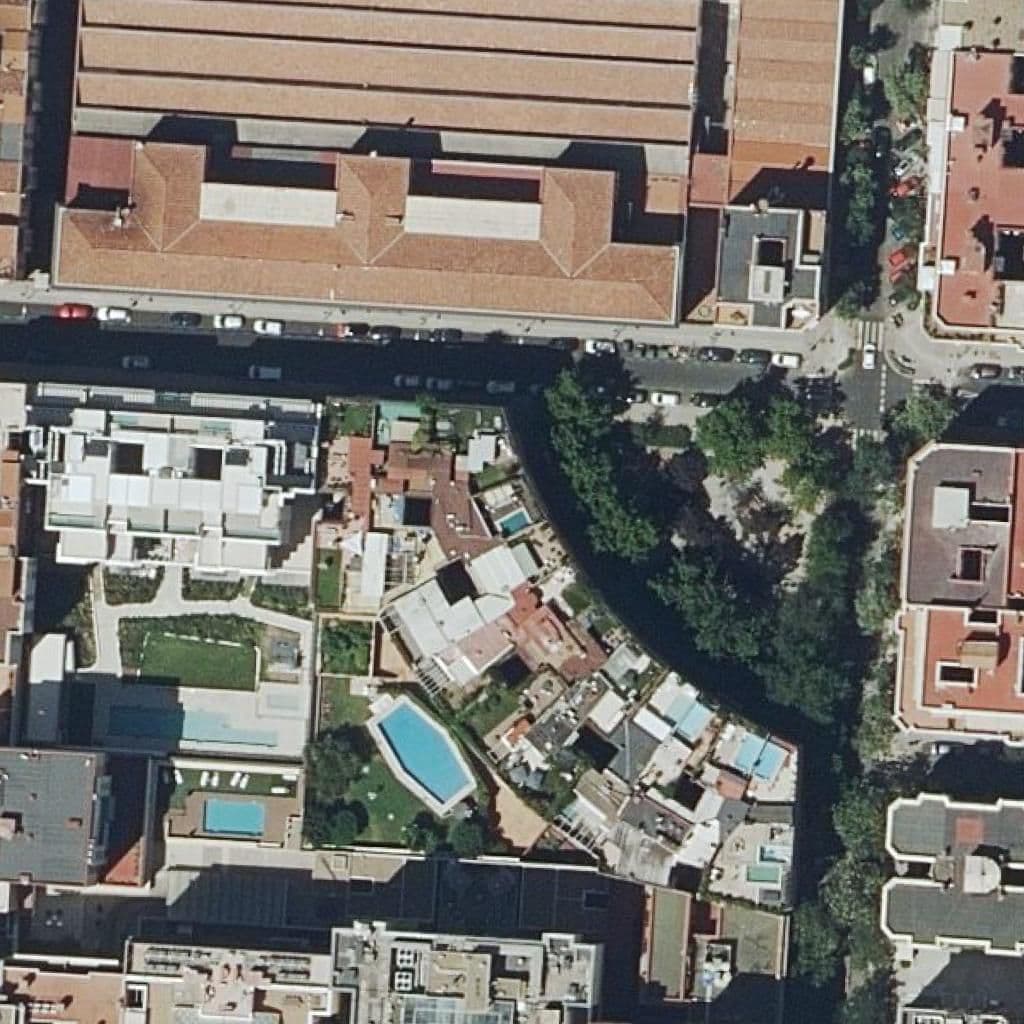 Aerial view of the grounds of Teo Breton